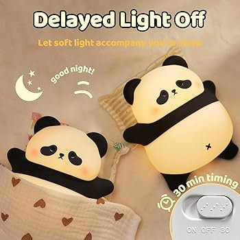 Panda silicone lamp