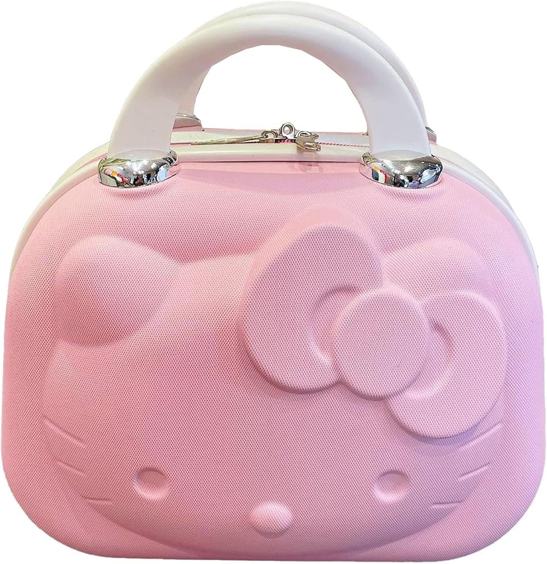 Women's ABS Plastic Hello Kitty Cosmetic Organizer Bag (Pink)