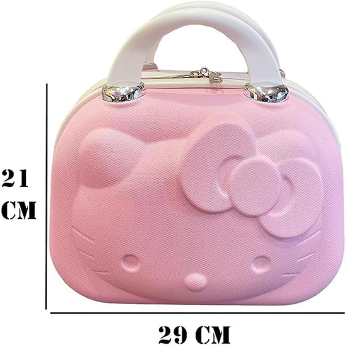 Women's ABS Plastic Hello Kitty Cosmetic Organizer Bag (Pink)